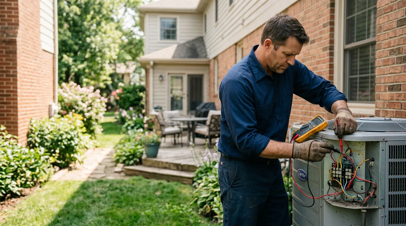 HVAC technician working near Starbuck, WA